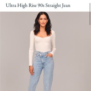 90s Straight Ultra High Rise Jeans